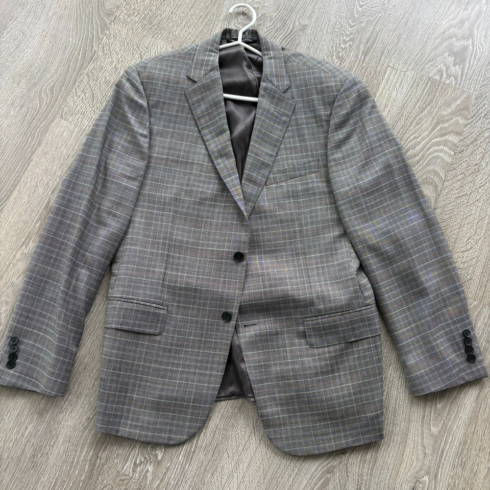 Samuelsohn Gray Plaid Men's Blazer Size 42